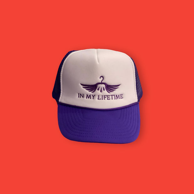In my lifetime “purple” Trucker hat