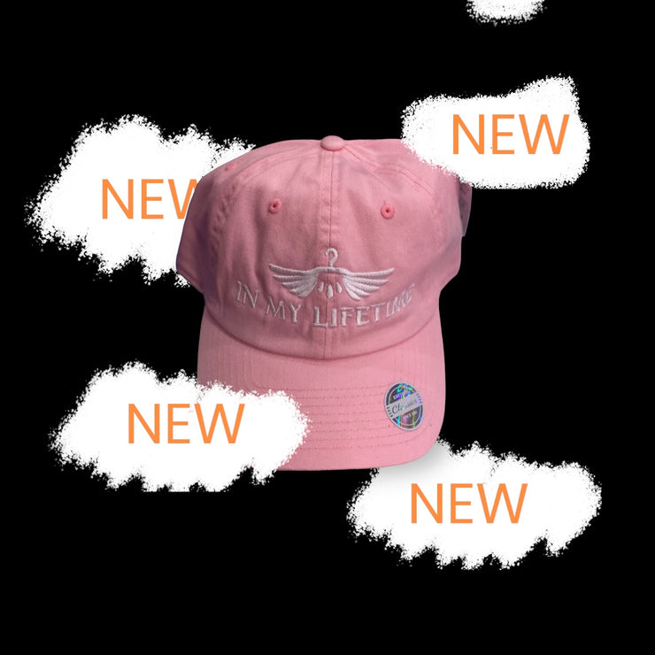 Light pink logo dad hat